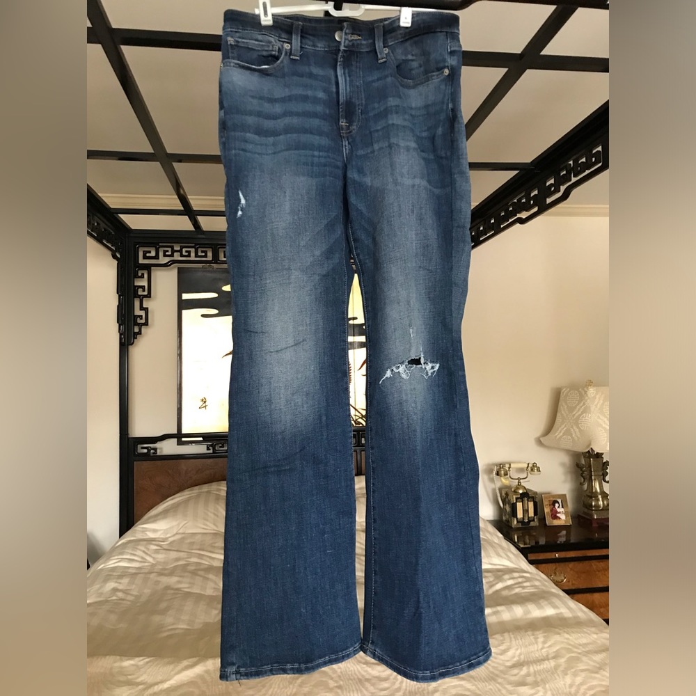 Lucky brand denim boot cut distressed jeans